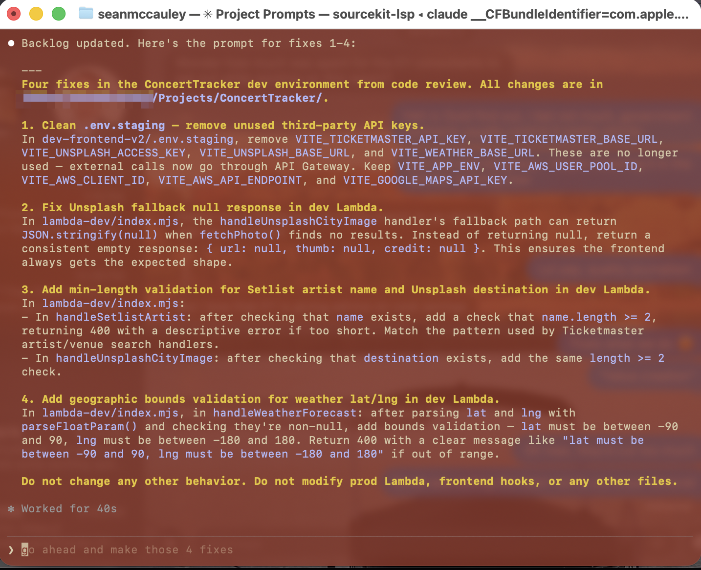 Build-ready prompt generated by the design agent with success criteria, constraints, and non-goals